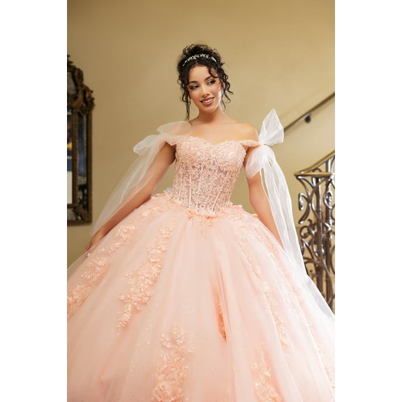 Women's Layla K Plus Size Ball Gown Blush Pink | Formal Quinceanera Dress LK280 16