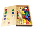 thumbnail image 1 of Bloques de construcción Montessori Sunnimix Abalorio Educativo piedra de equilibrio aprendizaje preescolar, 1 of 8