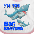 thumbnail image 4 of Inktastic I'm the Big Brother Shark Boys Baby Bib, 4 of 4