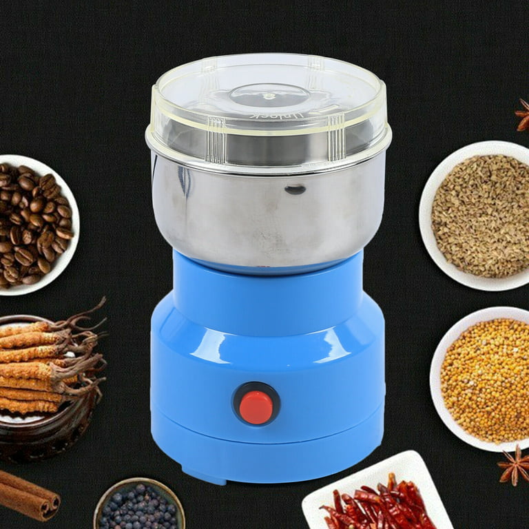 Miumaeov 150W Small Electric Grinder Machine Ultra Fine Dry Food Grinder for Coffee Bean, Size: 937 in, Blue
