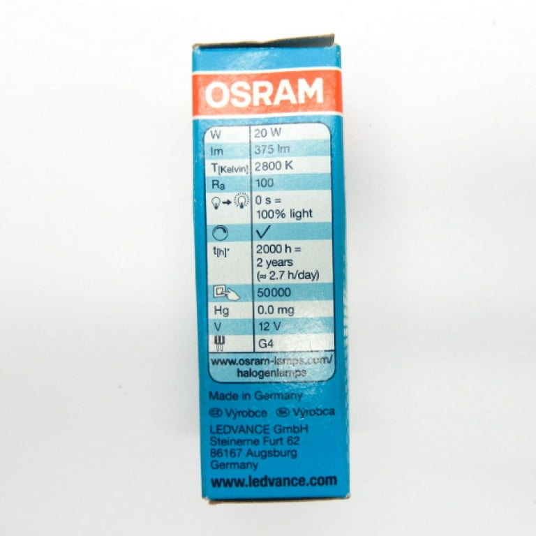 Osram Star Pin G4 1.7=20W 2700K - Xpress Electrical