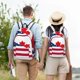thumbnail image 4 of Disketp USA Canada Flag Mochila de Lona Estampada, Mochila Escolar de Viaje Ligera para Estudiantes y Portátil-Medium, 4 of 5