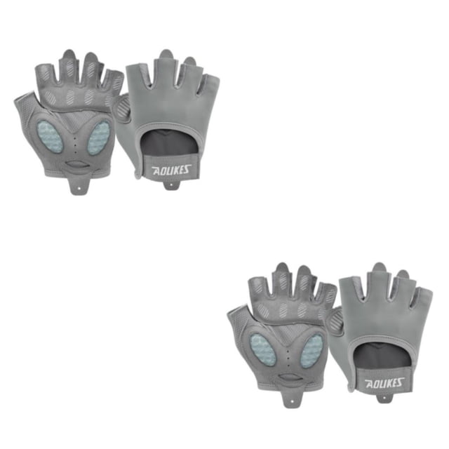 Naiovety 2 uds guantes de Fitness ajustable mancuerna entrenamiento transpirable medio dedo guante antideslizante ciclismo mitones para Type5 NO5