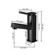 KAIYING Bathroom Sink Faucet with Pull-Out Sprayer, Single Handle, Rotating Spout, Suitable for RV & Utility Bar Sink