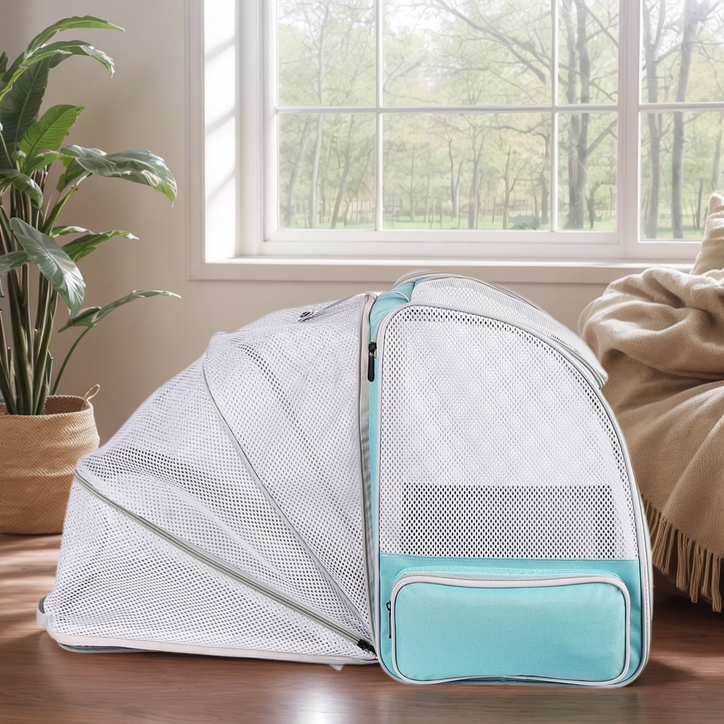 Back Expandable Pet Carrier Backpack for Cats, Small Puppies,Fully Ventilated Mesh, Most Airline Approved, Designed for Travel, Hiking, Walking & Outdoor Use