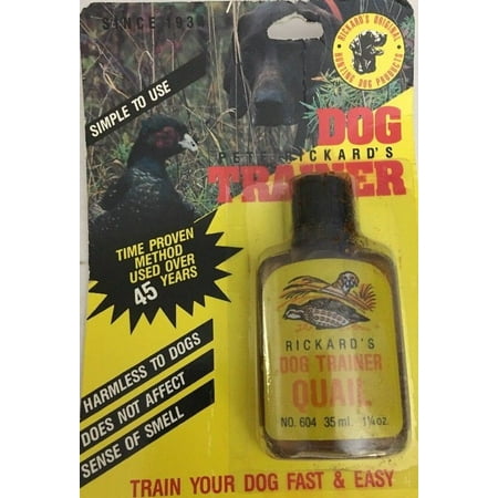 PETE RICKARD - NEW 1 1/4 OZ. QUAIL BIRD HUNTING DOG TRAINING SCENT - (Best Quail Hunting Dogs)