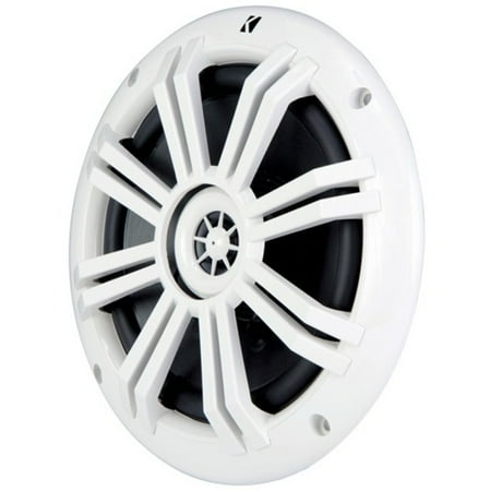 KICKER - 6-1/2" 2-Way Marine Speakers with Polypropylene Cones (Pair) - White