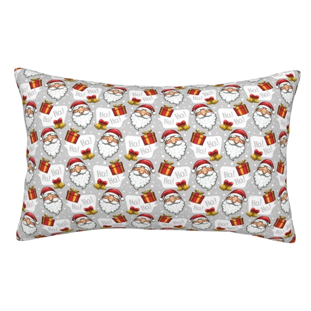 Balery Christmas Santa Claus Funda de Cojín Estampada, Regalos para Mujeres, Regalos de Amor para Ella, Regalos para Novia o Esposa, Funda de Almohada-14"x20"