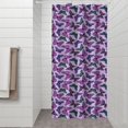 thumbnail image 2 of Purple Butterfly Pattern Shower Curtain 36"x72" ,Bathroom Decorative Shower Curtains Set with 12 Hooks,Modern Waterproof Washable Shower Curtain, 2 of 6