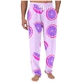 thumbnail image 1 of Pantalones largos para hombre con estampado de cintura elástica y bolsillo con cordón, pantalones largos de poliéster para hombre, 1 of 5