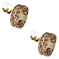 thumbnail image 2 of Sonducket Pulseras Pendientes Estampado de leopardo Brazalete colgante apilable Buena artesanía Joyería de moda Decoración perfecta marrón marron oscuro 2Conjunto, 2 of 6