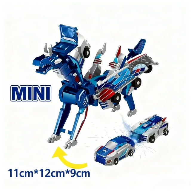 Collision Transforming Dinosaur Car Toy Magnetic Dinosaur Transformer Car Transform into Dinosaurs Fun Transforming Cars