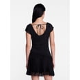 thumbnail image 3 of Madden NYC Women’s Asymmetrical Lace Top with Cap Sleeves, Sizes XXS-XXL, 3 of 5