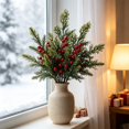 thumbnail image 2 of 2026 Christmas Home Party Decoration Christmas Artificial Branches For Vase Fillers Home Table Mantel Christmas House Decor Christmas Celebration Party Supplies, 2 of 6