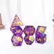 thumbnail image 4 of 7/Set Transparent Glitter Paper Polyhedral s Set RPG Set for Playing Entertainment Board Game DND RPG MTG , púrpura Hugo Dados poliédricos, 4 of 9