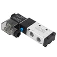 thumbnail image 2 of BERM Solenoid Valve Pneumatic Electric 2 Position 5 Way Electromagnetic Control DC12V, 2 of 5