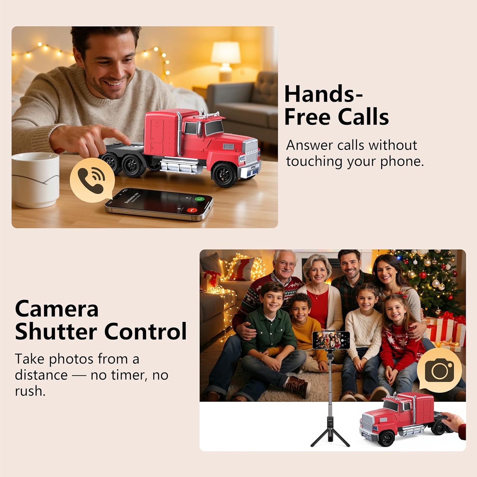 WSTER WS-570 Big Truck Model Bluetooth Speaker with USB TF Card AUX FM Radio TWS Pairing for Home OutdoorBeach Stereo Audio Subwoofers Birthday Gift(Red）