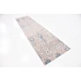 thumbnail image 2 of Unique Loom Paris Collection Pastel Tones Traditional Distressed Dark Gray Runner Rug (2 7 x 10 0), 2 of 6