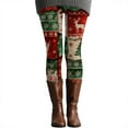 thumbnail image 5 of Gyexs Womens Christmas Leggings Funny Santa Reindeer Lined Tights Soft Cozy Pajamas Pants Women's Fashion #01 Red & Size XL, 5 of 5