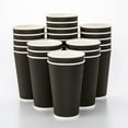 thumbnail image 1 of 16 Ounce Paper Coffee Cups, 25 Ripple Wall Disposable Paper Cups - Leakproof, Recyclable, Light Purple Paper Hot Cups, Insulated, Matching Lids Sold Separately - Restaurantware, 1 of 4