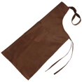 thumbnail image 4 of Plain Apron Front Pocket for Butchers Kitchen Cooking Craft Baking Waiter - Brown, 4 of 5