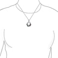 thumbnail image 2 of Bling Jewelry Womens Fashion Sparkling Christmas Bow Crystal Holiday Pendant Necklace Silver Plated, 2 of 4