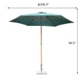 thumbnail image 1 of Outsunny Wooden Patio Umbrella, 1 of 4