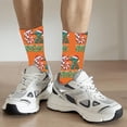 thumbnail image 2 of Stockings 67 Cute Printed Baseball Crew Socks Fun Patterned Knee High Socks Soft Comfortable Casual Socks For Daily Wear & Sports Polyester Long Socks, 2 of 5