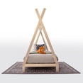 thumbnail image 2 of American Furniture Classics TWIN TEEPEE Teepee Bed with Raised Base, Natural - Twin Size, 2 of 10