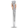 thumbnail image 2 of 14kt White Gold Round Diamond Solitaire Bridal Wedding Engagement Ring 1/3 Cttw, 2 of 2