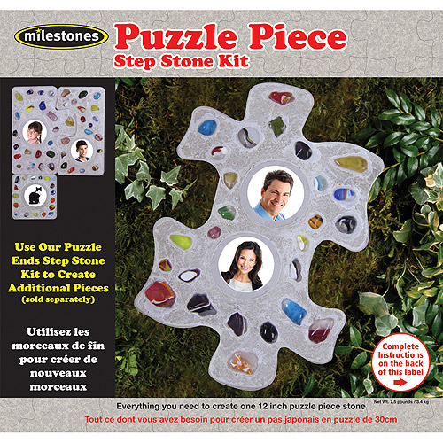 Milestones Puzzle Piece Stepping Stone Kit
