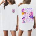 thumbnail image 1 of Pop cazadora para niña Hunters Round-Neck Printed Anime Trio Poster T Shirt （White）, 1 of 4