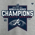 thumbnail image 4 of Men's Heathered Gray Atlanta Braves 2021 World Series Champions Locker Room T-Shirt, 4 of 4