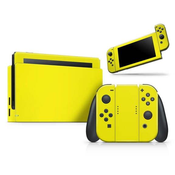 DesignSkinz Solid Yellow Full-Body Skin Decal Wrap Cover for Nintendo Switch