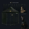 thumbnail image 3 of PET GAZEBO INDOOR AND OUTDOOR OCTAGONAL DOG KENNEL WITH POLYESTER COVER AND SIDE SUNSHADE, 5.5FT, 3 of 10