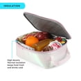 thumbnail image 2 of Arctic Zone Metallic Quilted Upright Insulated Lunch Box, Daisies, 2 of 7