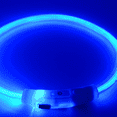 thumbnail image 3 of DESIGNICE Light Up Dog Collar Fiber Optic Design Dog Light Up Collar Illuminates Darkness Glow In The Dark Dog Collar,Red, 3 of 3