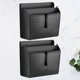 thumbnail image 5 of 2 cajas de almacenamiento para coche, prácticas cajas organizadoras para teléfono, bebidas y dinero (negro), 5 of 7
