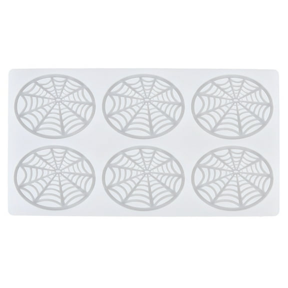 Tmboryuu Halloween Spiders Web Silicone Mold DIY Chocolate Mould Dessert Fondant Mold Spiders Web Kitchen Baking Mold Cake Decors