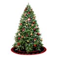 thumbnail image 5 of Taotanxi Christmas Tree Skirt 122Cm Soft Faux Fur Tree Skirt Plush Christmas Decoration Colorful Decoration Christmas Tree Skirt Christmas Decoration Indoor Holiday Party Decoration, 5 of 6