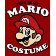 thumbnail image 2 of Men's Nintendo This is my Mario Costume  Graphic Tee Red Large, 2 of 5