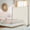 White, variant on 6 ft Single Panel Rolling Room Divider with Locking Wheels, 73 x 73 in Portable Privacy Screen with Metal Frame and Polyester Fabric, Freestanding Partition for Bedroom, Office, Dorm Studio Dark Gray