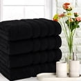 thumbnail image 3 of American Soft Linen Black Bath Towel Set 100% Turkish Cotton Towels for Bathroom 4 Piece, 3 of 7