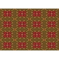thumbnail image 1 of Ahgly Company Tapis d'Intérieur Lavables en Machine Rectangle Transitionnel Safran Rouge, 4' x 6', 1 of 7