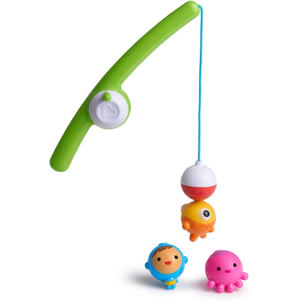Munchkin Fishin' Bath Toy, Includes (1) Fishing Rod and (3