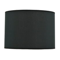 Aspen Creative 31011 Transitional Hardback Empire Shape Spider Construction Lamp Shade in Black, 14" wide (14" x 14" x 10")