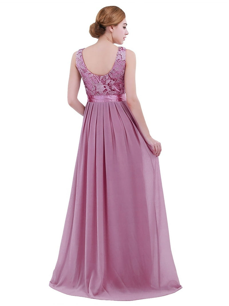 sachin and babi light blue dress YIZYIF Womens Ladies Embroidered Chiffon Bridesmaid Dress Sleeveless Long  Evening Party Prom Gown Maxi Dress Plum 8