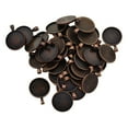 thumbnail image 3 of AMLESO 50 Pcs Pendentif de Collier Rond de 1 Pouce Sertissage Base de Cabochon Plateau Serti Clos Vierge Bronze Rouge, 3 of 8