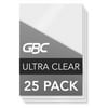 GBC Ultra Clear Thermal Laminating Pouches, ID Badge Size, 5 mil, 25 Pack
