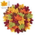 thumbnail image 3 of geerera 100-Piece Artificial Fall Maple Leaves, Mixed Color Fake Autumn Leaves for DIY Crafts, Halloween & Thanksgiving Decor, 3" Faux Foliage for Table Scatter, 3 of 8